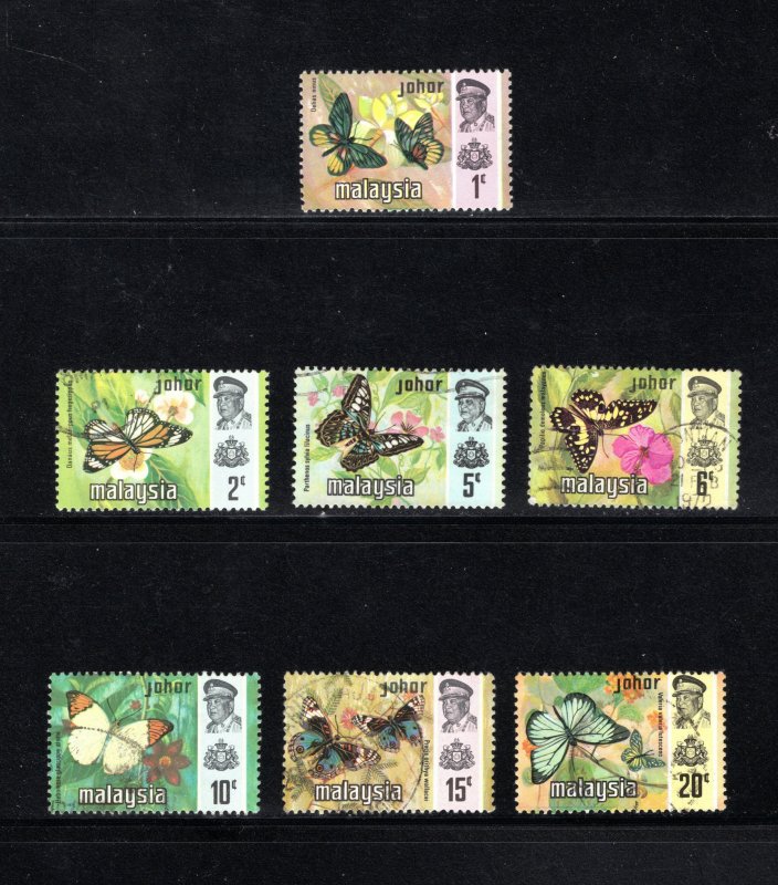 Johore SC #176-182   VF, Used, Complete Set, CV $9.20 ...... 3180188