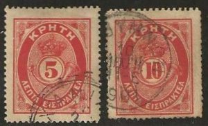 Crete Sc. J2-J3 used.  1901.   (C513a)