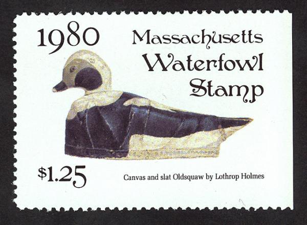 #7, Massachusetts State Duck stamp, SCV $15