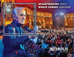 Armenia Arménie 2018 MNH** Charles Aznavour French-Armenian tenor singer lyricis