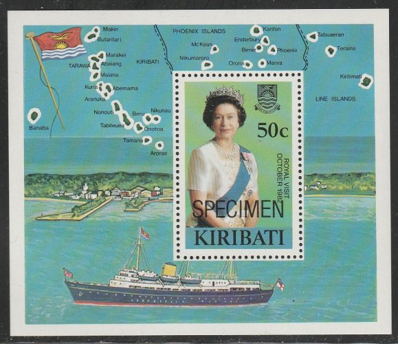 Kiribati #417 MNH SPECIMEN Souvenir Sheet