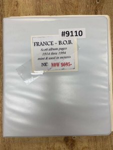 Collections For Sale, France Back of the Book (9110)  1914 thru 1994s