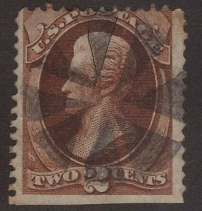 Scott # 146 2c Jackson Fancy Cancel
