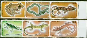 Fiji 1986 Reptiles & Amphibians Set of 6 SG741-746 Very Fine MNH