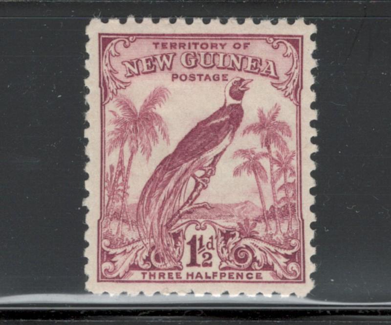 New Guinea 1932 Bird of Paradise 1 1/2p Scott # 32 MH