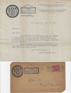 Ephemera: 1913 - Letter from a major midwestern advertising agency