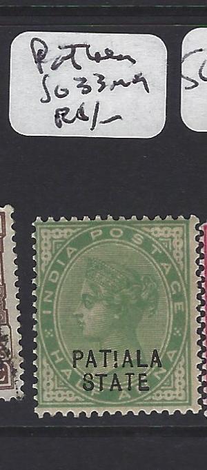 INDIA PATIALA   (PP0807B)  QV  1/2A  SG 33   MOG