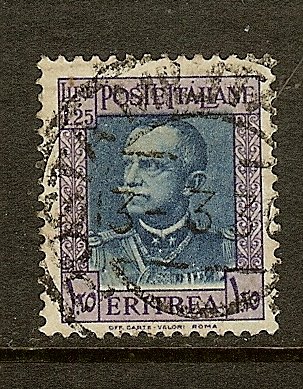 Eritrea, Scott #156, 1.25l Victor Emmanuel III, Used