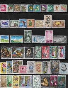 NEW ZEALAND  SELECTION SCOTT #242-43 TO 380-81 PREDECIMAL SETS- MINT MOST NH