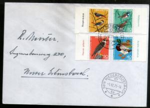 Switzerland 1971 Birds Duck Animals Fauna Sc B402-5 Used Cover # 8273