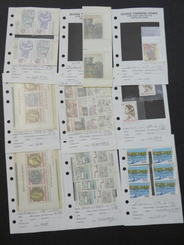 EDW1949SELL : MONACO All VF MNH collection of Complete sets. Face 2151 FF + 103€