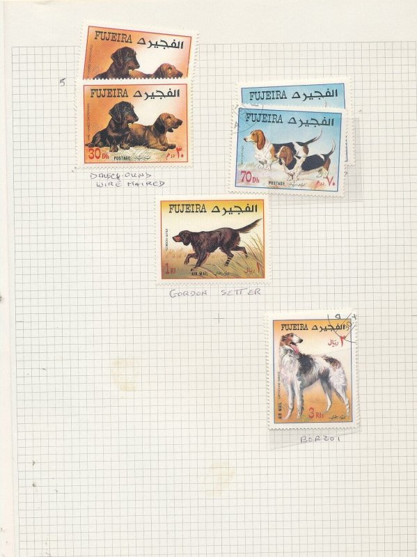 FAROES Georgia GB kampuchea Laos DOGS MNH used (Apx 90+ items) KRA028