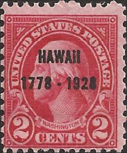 # 647 MNH - SCV-7.25 - Carmine George Washington Hawaii 