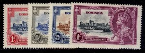 DOMINICA GV SG92-95, 1935 SILVER JUBILEE set, M MINT. Cat £27.