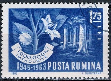 Romania; 1963: Sc. # 1581; O/Used CTO Single Stamp