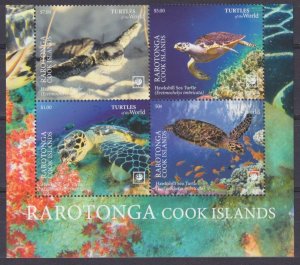 2020 Cook Islands - Rarotonga 128-131VB+Tab Reptiles - Turtles 20,00 €