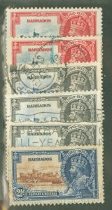 Barbados #186-188 Used