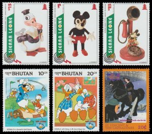 Disney. 6 Mint Stamp Packet. # H3