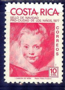 Costa Rica 1977 Art Paintings Peter Paul Rubens Christmas MNH