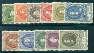 BELGIUM #435-45 Complete set, og, NH, VF, Scott $135.45