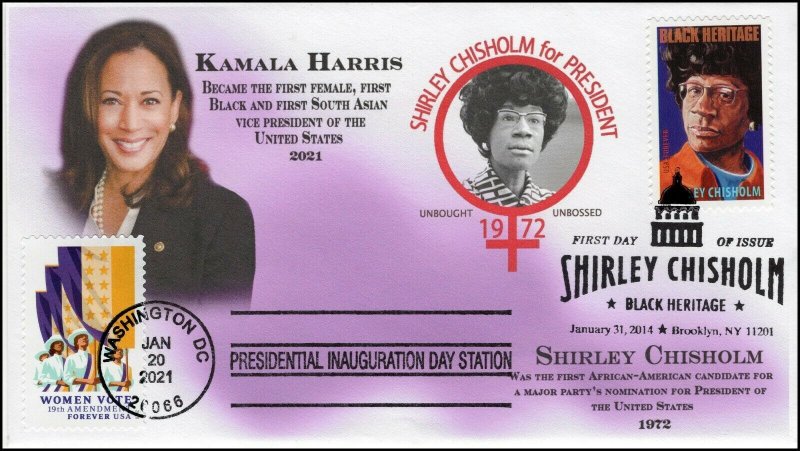 21-012, 2021, Presidential Inauguration, Event Cover, Pictorial Postmark, Kamala