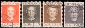 Netherlands 1949 SC# 319-22 Used E48