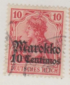 Germany - Offices in Morocco Scott #47 Stamp - Used Single