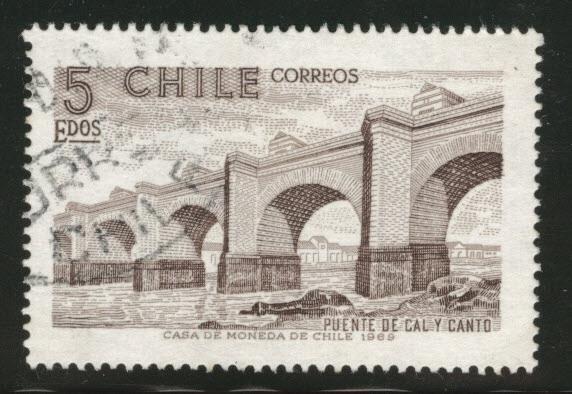 Chile Scott 390 used stamp 1970 