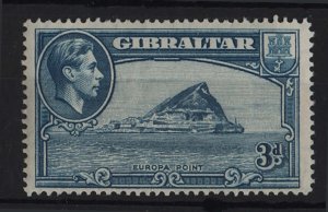 Gibraltar 1938 3d blue perf 14 very fine mint sg125a cat £140