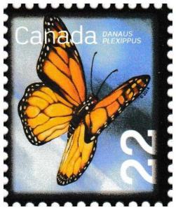 Canada 2708 Insects Monarch Butterfly 22c single (1 stamp) MNH 2014