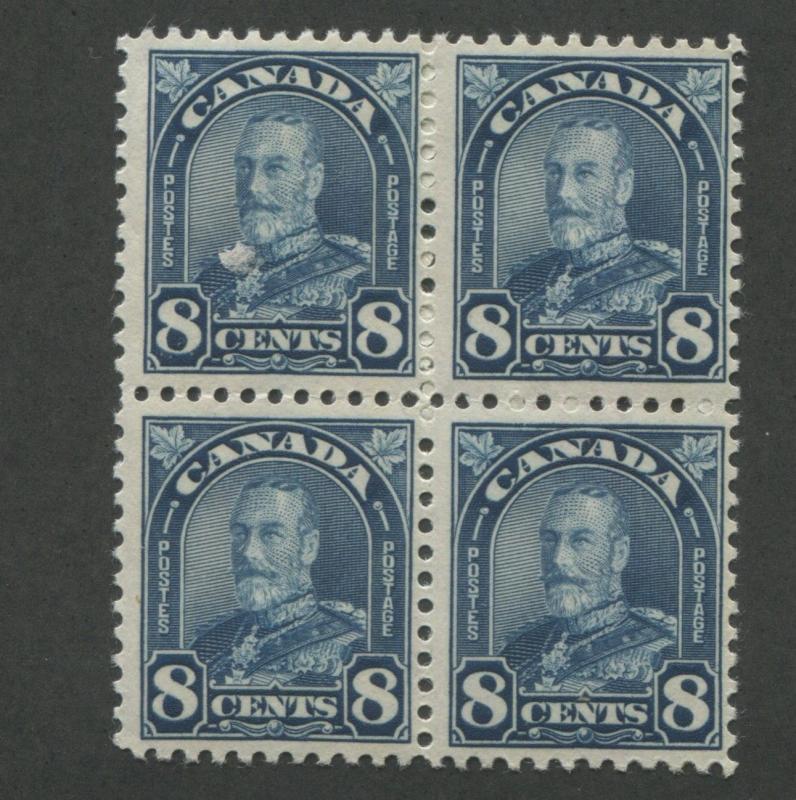 1930 Canada Postage Stamp #171 Mint Never Hinged F/VF Original Gum Block of 4