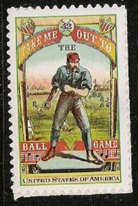 US 4341 Take Me Out To The Ball Game  42c single (1 stamp) MNH 2008