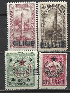 COLLECTION LOT 21678 CILICIA 4 MH STAMPS 1919 CV+$30
