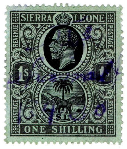 (I.B) Sierra Leone Revenue : Duty Stamp 1/-