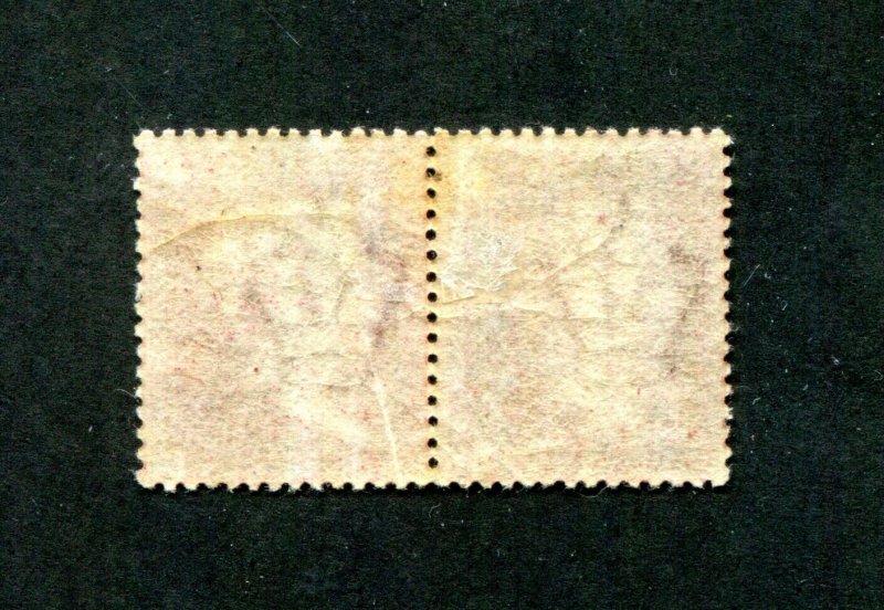 Great Britain #33 LH F-VF Pair, Plate #111. Cat 135.00 