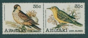 1981 Aitutaki 394-395Paar Birds 7,00 €