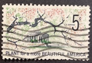 US #1318 Used F/VF 5c Plant for a more Beautiful America 1966 [B56.5.2]