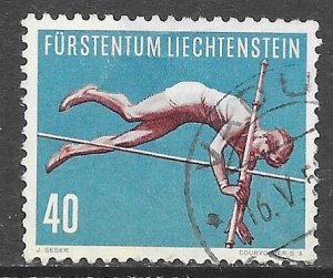 Liechtenstein 299: 40h Pole Vault, used, F-VF