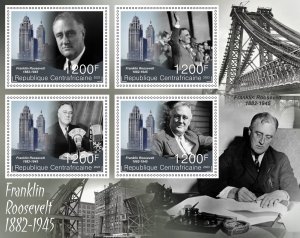 Stamps. Franklin Roosevelt 2024 year 1+1 sheet perforated NEW