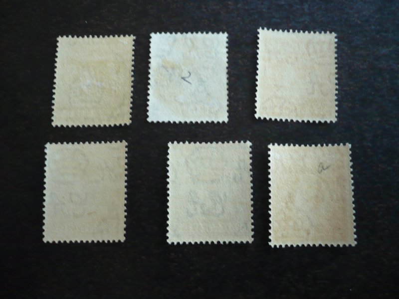 Stamps - St. Lucia - Scott#110,111,113-115,117- Mint Hinged Part Set of 6 Stamps