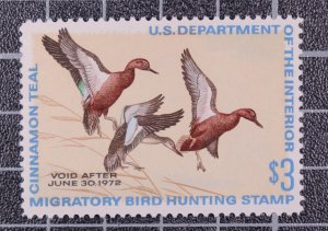 Scott RW38 1971 $3.00 Duck Stamp MNH PSE Cert 90 SCV - $85.00