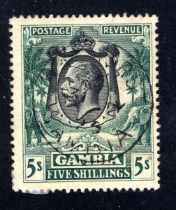 Gambia  SC# 119  VF, Used, King George V, CV $85.00 ....  2280084