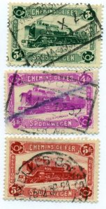 Belgium 1934 #Q181 - Q183 U SCV(2024)=$3.00