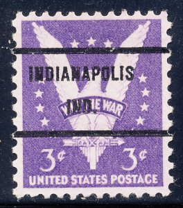 Indianapolis IN, 905-71 Bureau Precancel, 3¢ Win the War