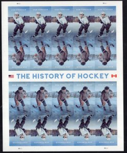 U.S. - 5252-3 -  Hockey - Complete Sheet -  Never Hinged