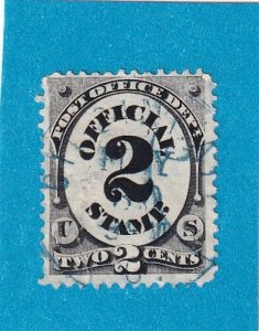 US O48 USED BLUE CANCEL, CUT BOTTOM LEFT
