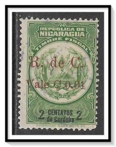 Nicaragua #RA7 Postal Tax Used