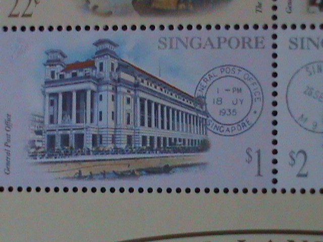 ​SINGAPORE-2000-SC# 939- POST OFFICES &  FANCY CANCELS-MNH S/S-VF LAST ONE