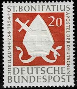 Germany 1954, Sc.#724 MNH Bishops Mitra pierced by sword