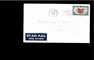 1938 FDC Eagle Holding Shield ST.Petersburg FL 